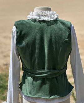 Chalequillo Mujer Verde Cremallera