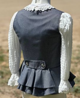 Chalequillo Niña Gris Oscuro
