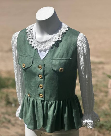 Chalequillo Niña Antelina Verde