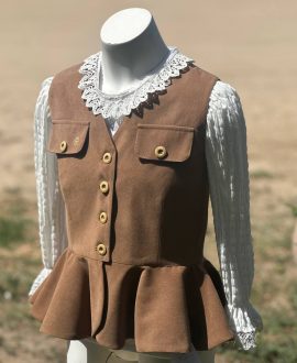 Chalequillo Niña Antelina Marrón