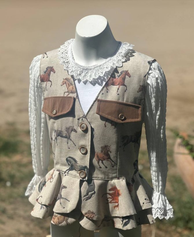 Chalequillo Niña Caballos