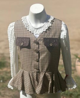 Chalequillo Niña Marrón