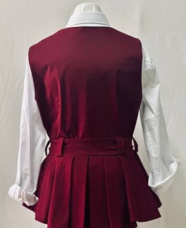 Chalequillo Mujer Burdeos Cruzado