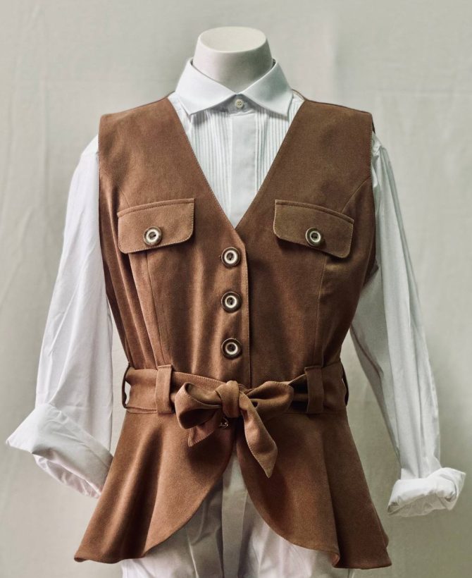 Chalequillo Mujer Marrón