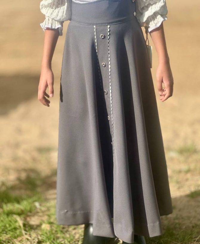 Falda Niña Gris