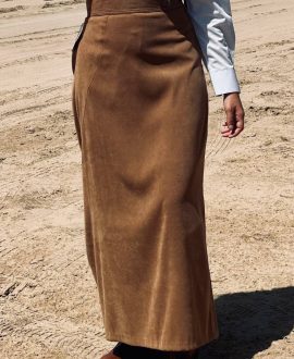 Falda Antelina Marrón