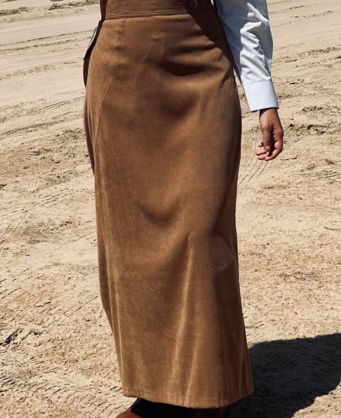 Falda Antelina Marrón