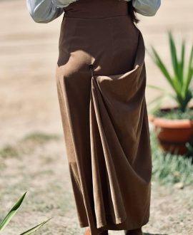 Falda Antelina Marrón