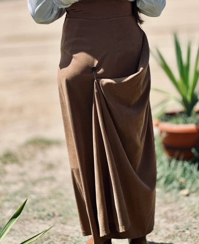 Falda Antelina Marrón