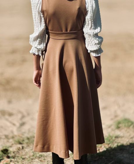 Vestido Niña Marrón