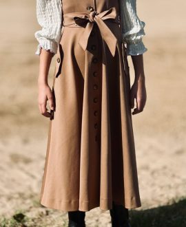 Vestido Niña Marrón