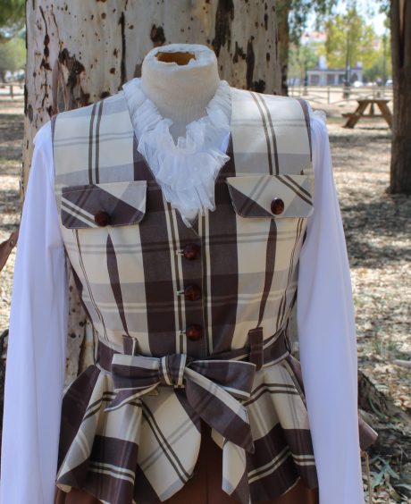 Chalequillo Mujer Cuadros Marrón