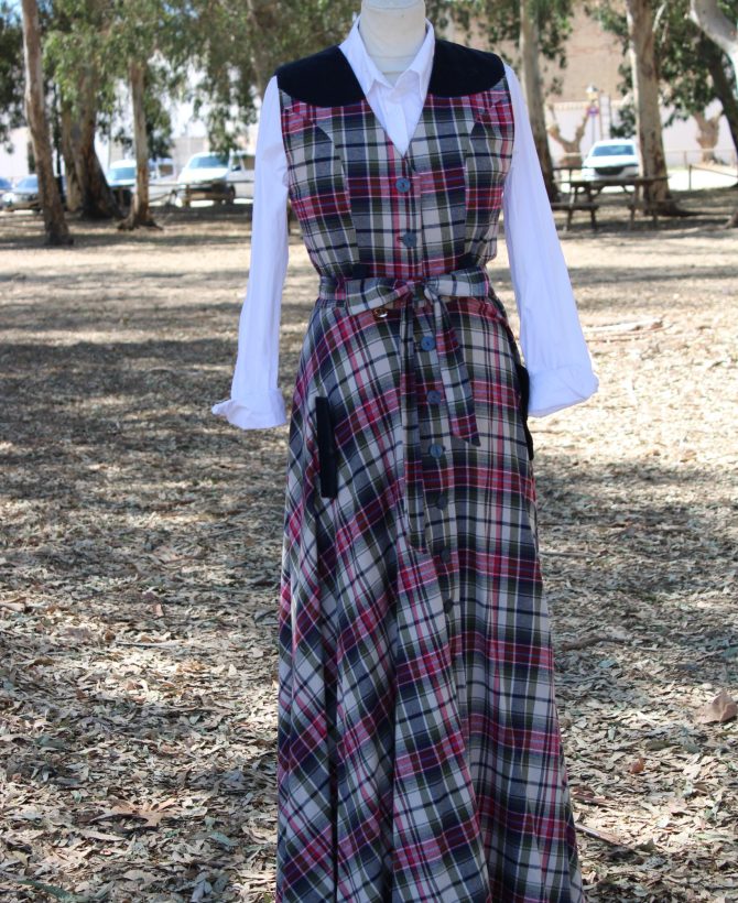 Vestido a Cuadros Rosa