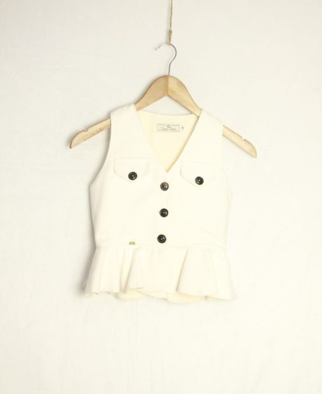 Chalequillo Niña Blanco