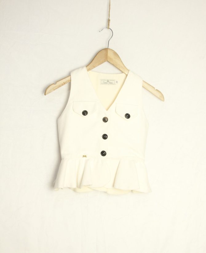 Chalequillo Niña Blanco