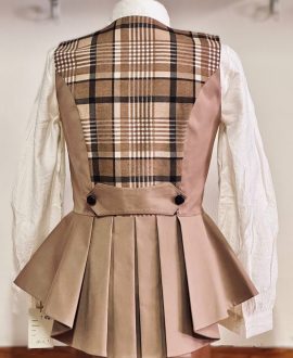 Chalequillo Mujer Camel Cuadros