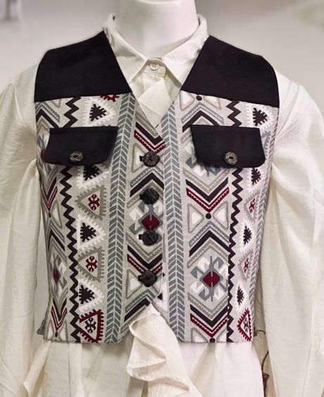 Chalequillo Niña Étnico Marrón