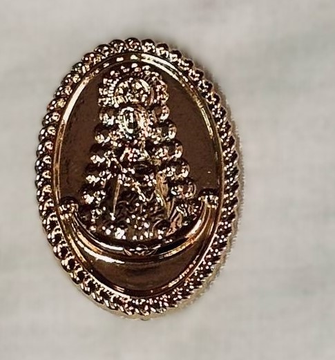 Broche Medallón Virgen Rocío Zamak